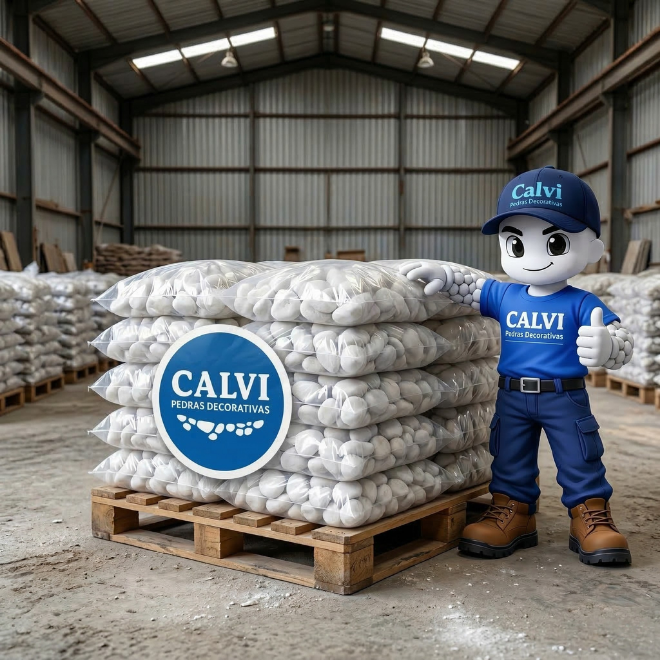 Seixos Rolados decorativos